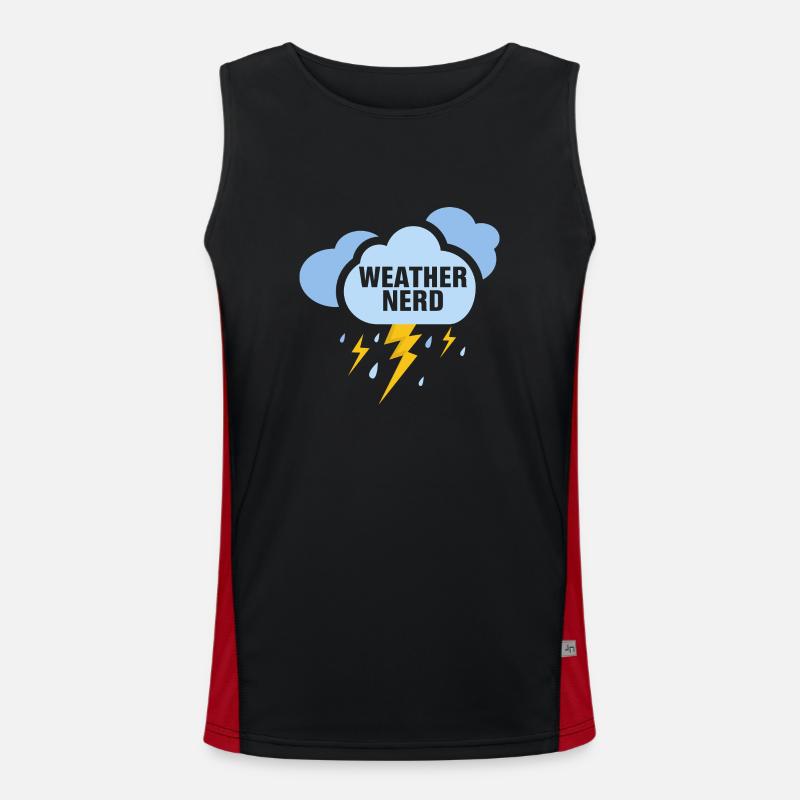 Weather Nerd Meteorologist Meteorologist Men's Functional Contrast Tank Top 