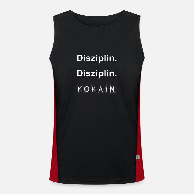 Disziplin Disziplin Kokain Funktionelles Kontrast-Tank Top für Männer 