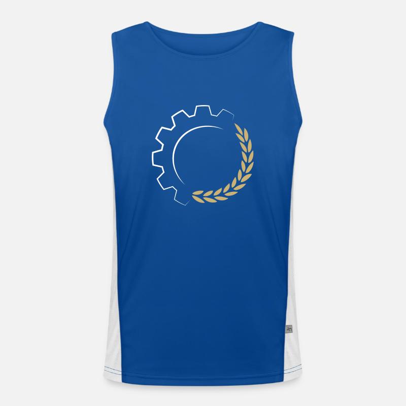 Contractor Logo Men's Functional Contrast Tank Top 