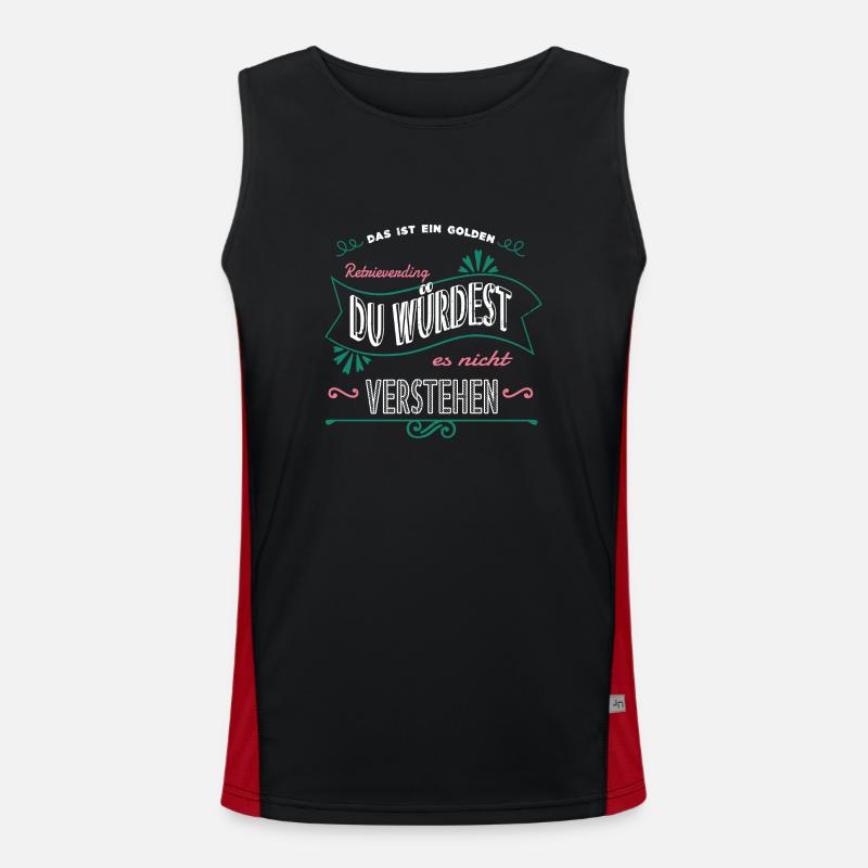 geburtstagsgeschenk geschenk geburtstag bluthund Funktionelles Kontrast-Tank Top für Männer 