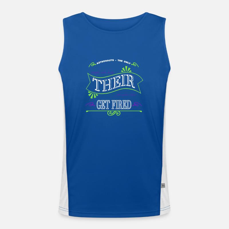 gift idea cool believe earth gift statement Funktionelles Kontrast-Tank Top für Männer 