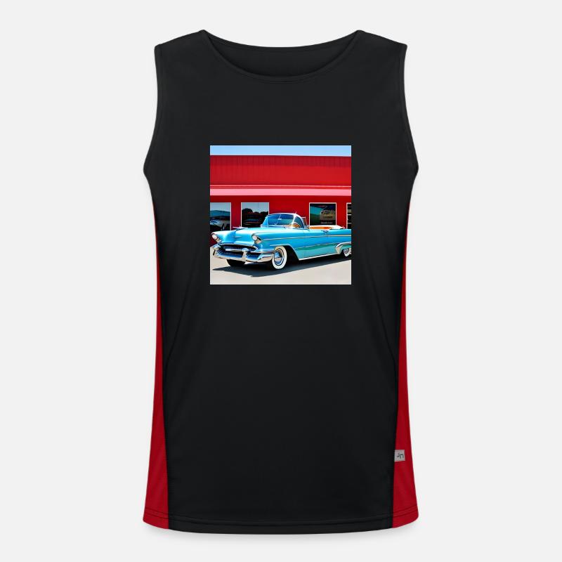 C09 Funktionelles Kontrast-Tank Top für Männer 