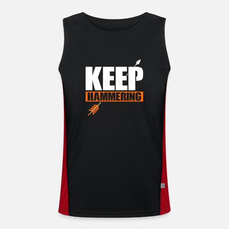 Continuez à marteler l’arc et les flèches Tir à l’arc sur cible Débardeur respirant contrasté Homme 