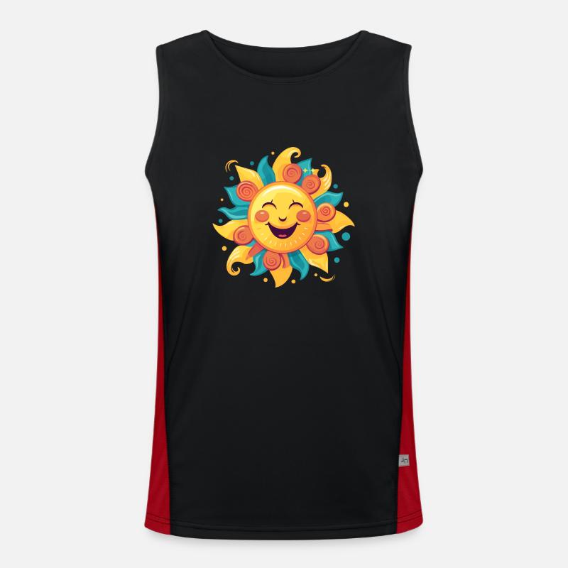 friendly sunshine Men's Functional Contrast Tank Top 