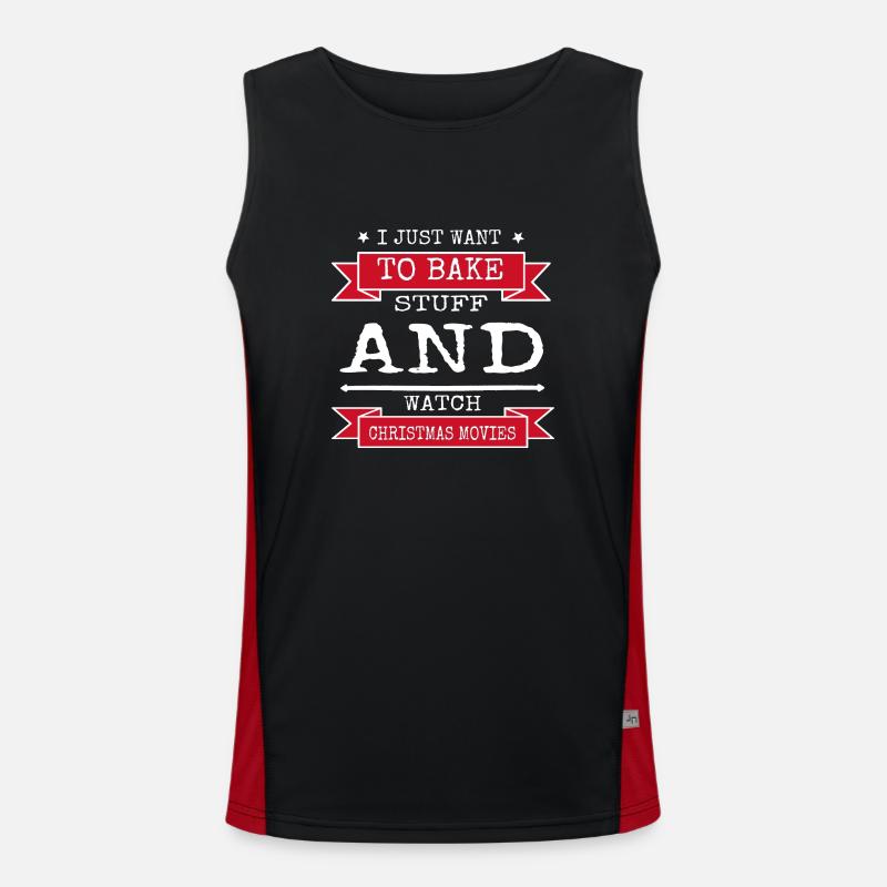 beards funny gym dork baby happy baking bread Funktionelles Kontrast-Tank Top für Männer 