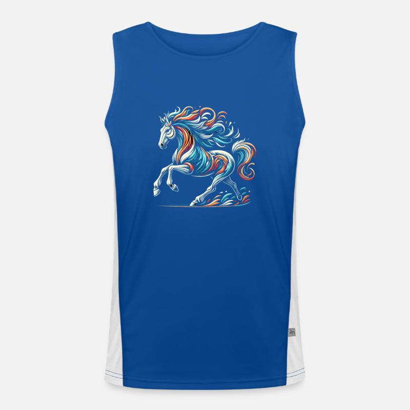 Cheval artwork Débardeur respirant contrasté Homme 