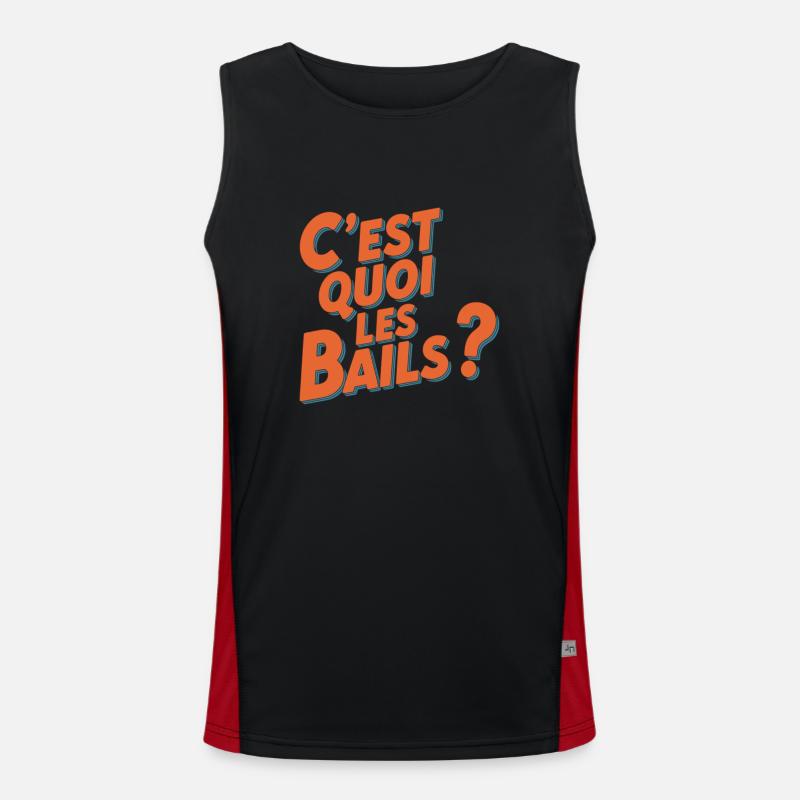 C'est quoi les bails ? Débardeur respirant contrasté Homme 
