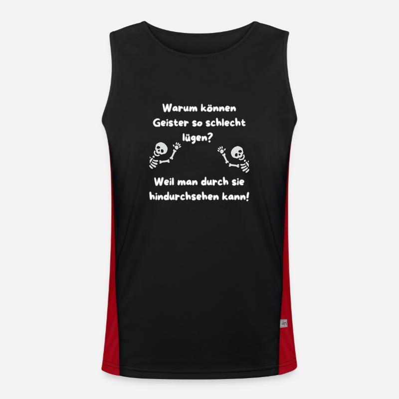 "Flachwitz Parade Ghosts" Men's Functional Contrast Tank Top 