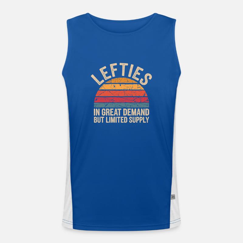Lefties sind einzigartig Funktionelles Kontrast-Tank Top für Männer 