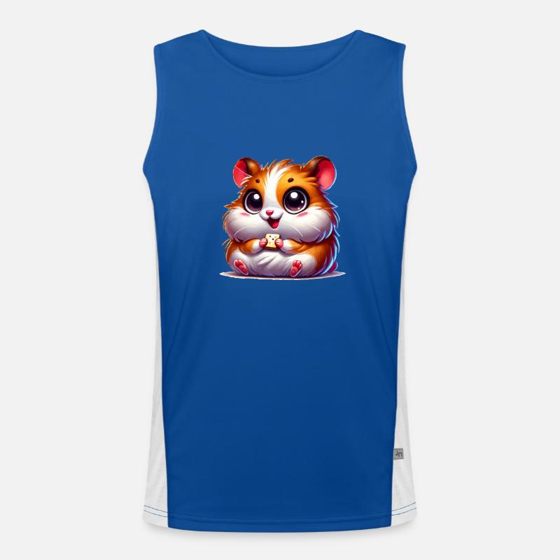 Hamster Comic Men's Functional Contrast Tank Top 