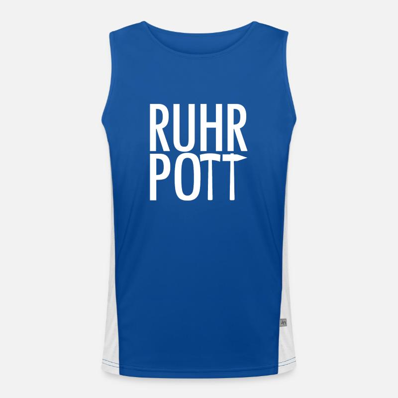 Ruhrpott Funktionelles Kontrast-Tank Top für Männer 