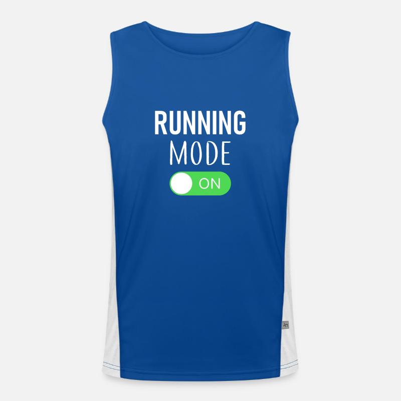 Mode course à pied activé - Jogging - Coureurs - Sports Débardeur respirant contrasté Homme 