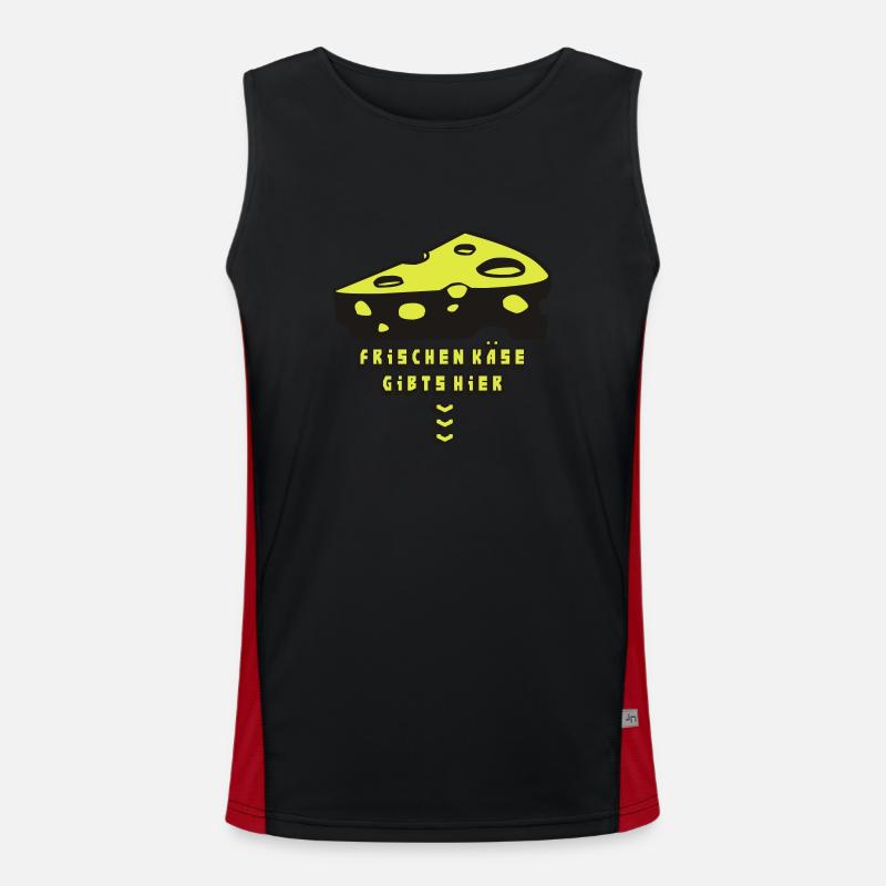 cheese3_2f Funktionelles Kontrast-Tank Top für Männer 