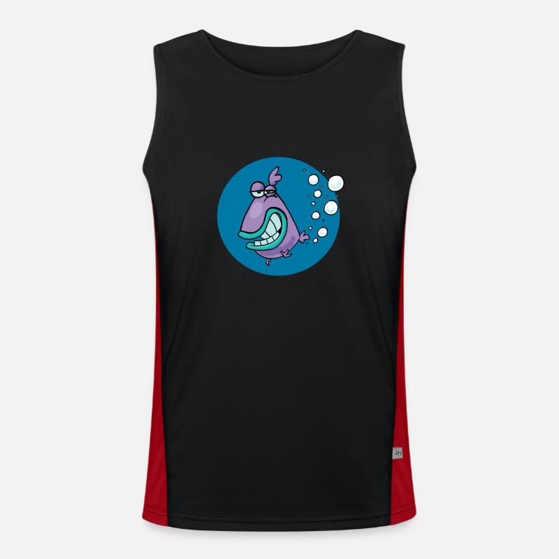 Parpy Fish Men's Functional Contrast Tank Top 