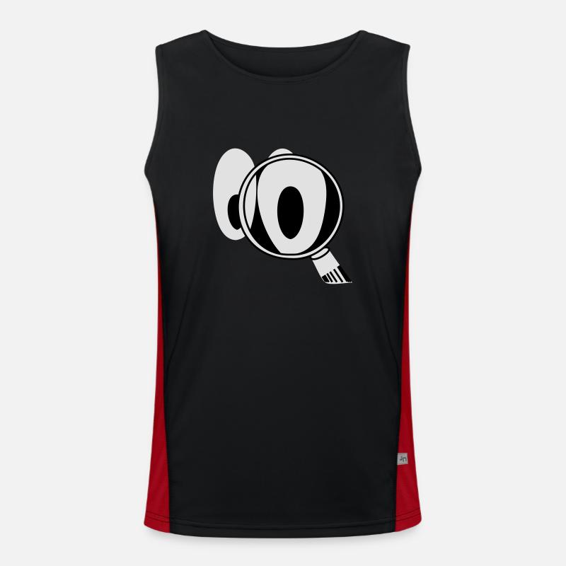 Smiley CSI Funktionelles Kontrast-Tank Top für Männer 