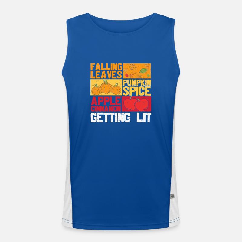 Thanksgiving Getting Lit Men's Functional Contrast Tank Top 