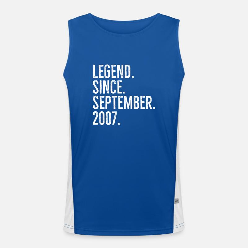 Legend Since September 2007 Men's Functional Contrast Tank Top 