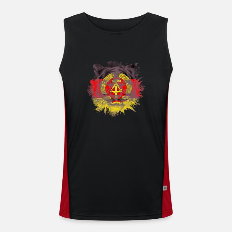 DDR Funktionelles Kontrast-Tank Top für Männer 