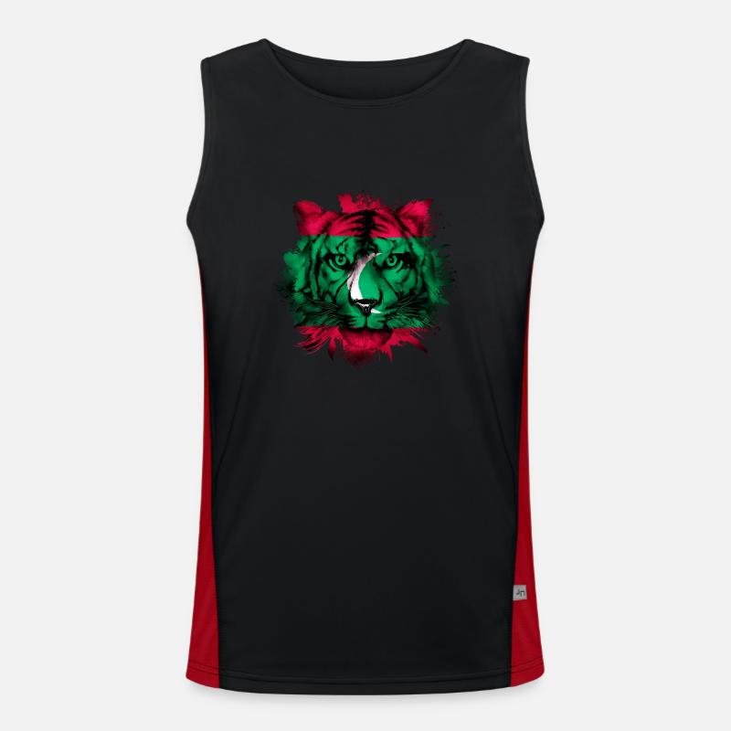Malediven Funktionelles Kontrast-Tank Top für Männer 