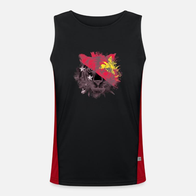Papua New Guinea Men's Functional Contrast Tank Top 