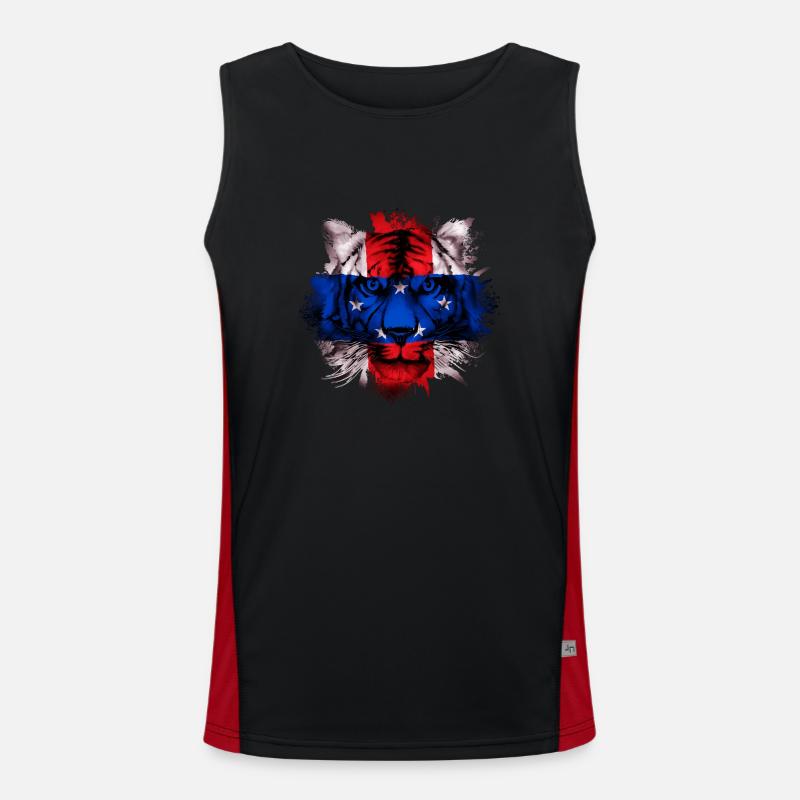 Netherlands Antilles Men's Functional Contrast Tank Top 