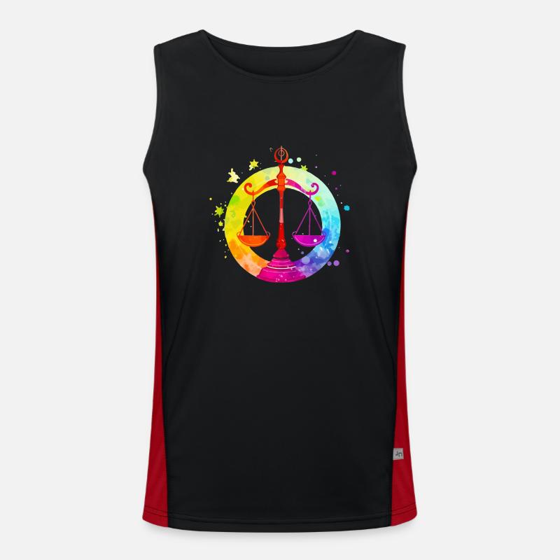 Scale sign 2 Men's Functional Contrast Tank Top 