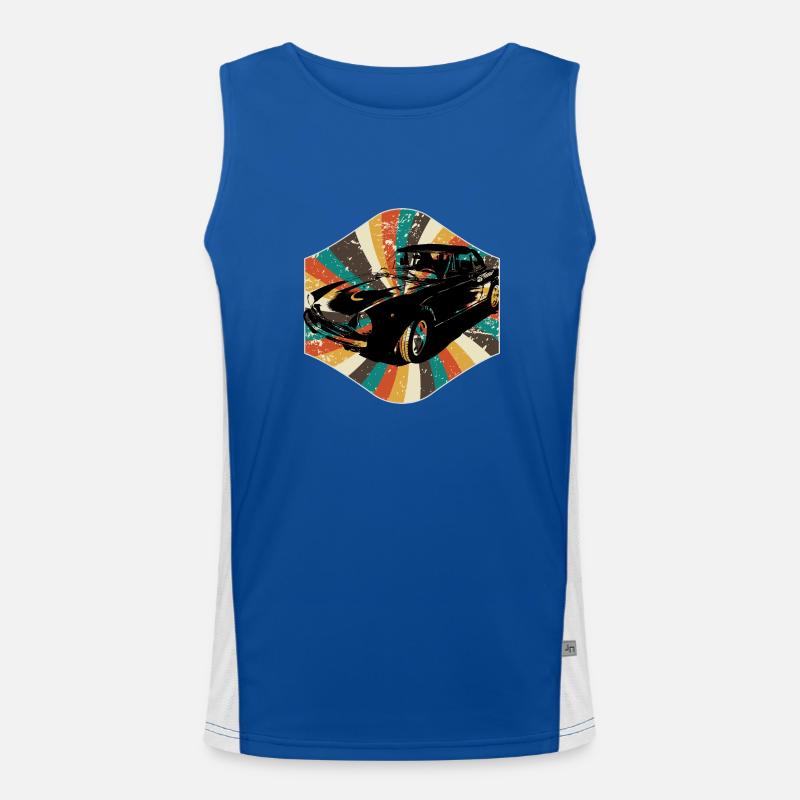 Oldtimer Funktionelles Kontrast-Tank Top für Männer 