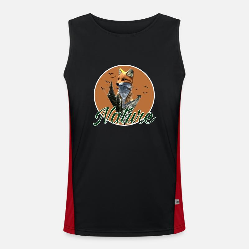Nature Funktionelles Kontrast-Tank Top für Männer 