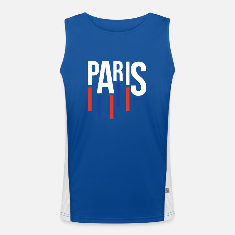Souvenir classique de Paris Débardeur respirant contrasté Homme 