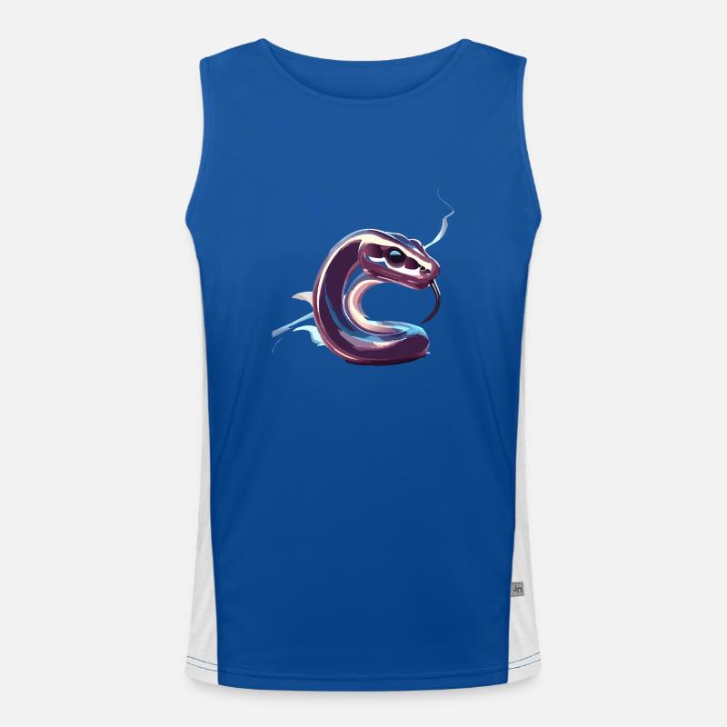 Chrom Schlange Part. 2 Funktionelles Kontrast-Tank Top für Männer 