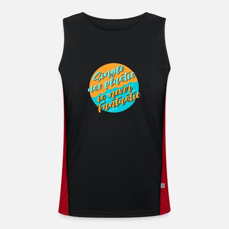 Avoid plastic Men's Functional Contrast Tank Top 