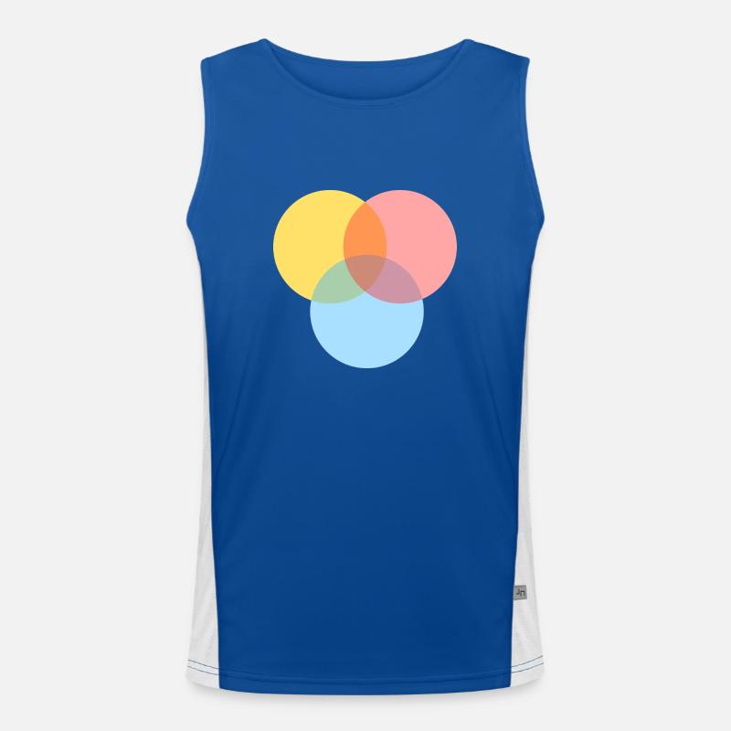 Basic colors Men's Functional Contrast Tank Top 
