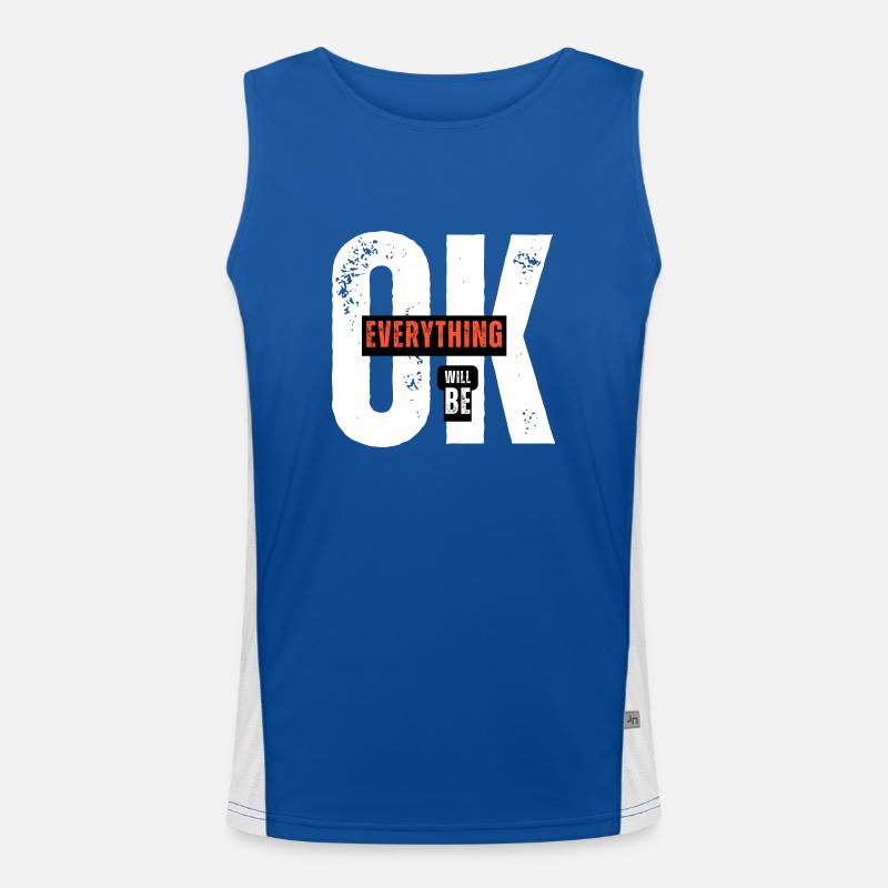 EVERYTHING OK Funktionelles Kontrast-Tank Top für Männer 