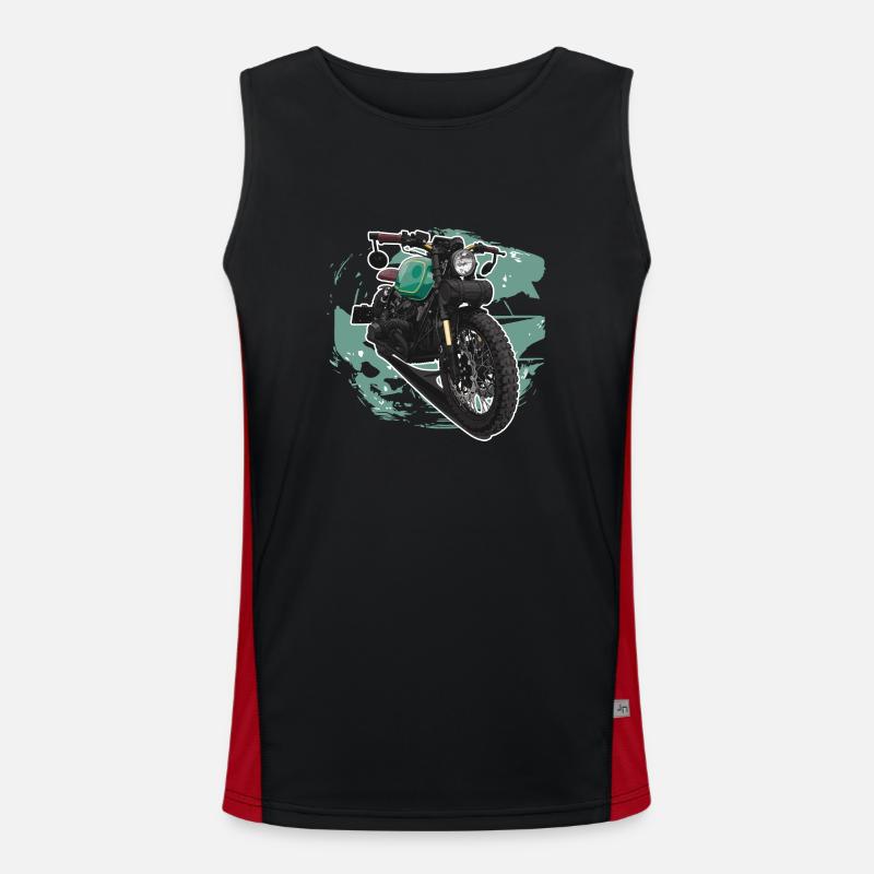 Bobber // Custom // Motorcycle Men's Functional Contrast Tank Top 