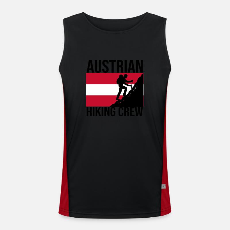 Austrian Hiking Crew Wander-Shirt Funktionelles Kontrast-Tank Top für Männer 