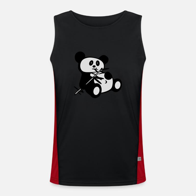 lazy panda Funktionelles Kontrast-Tank Top für Männer 