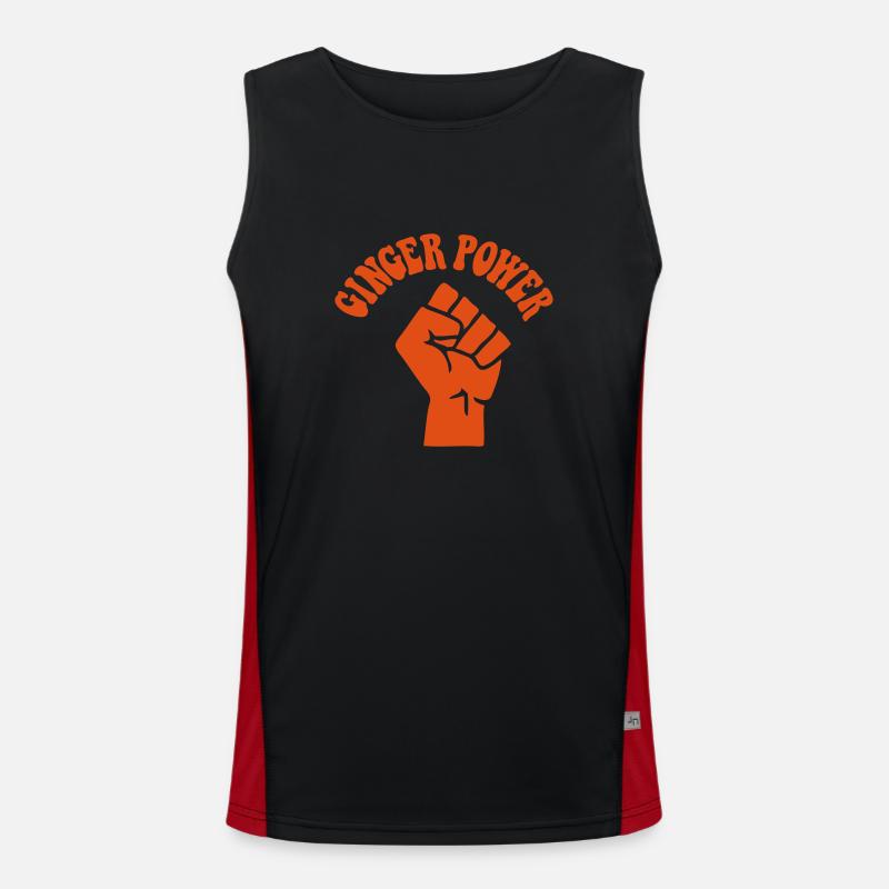 Ginger Strom Funktionelles Kontrast-Tank Top für Männer 