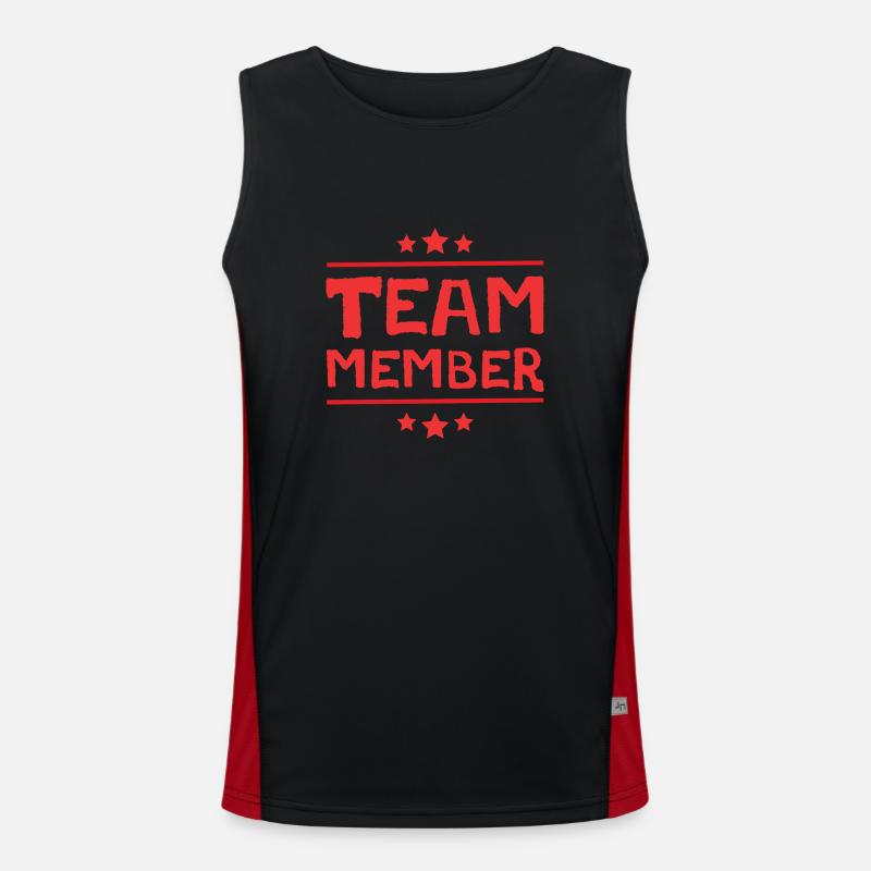 Team Mitglied Funktionelles Kontrast-Tank Top für Männer 