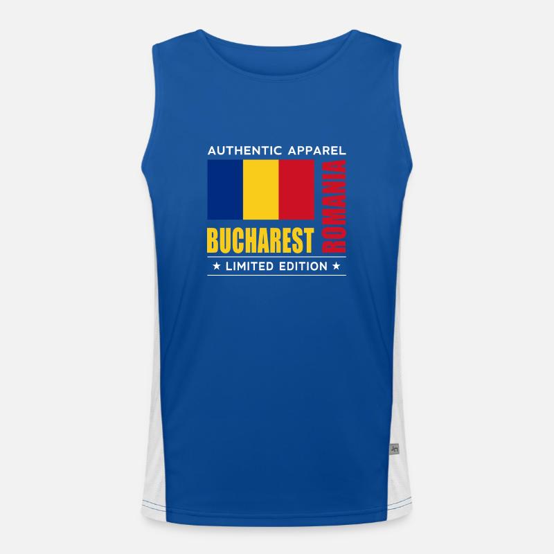 Bucharest Men's Functional Contrast Tank Top 