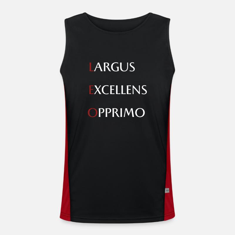 Leo Funktionelles Kontrast-Tank Top für Männer 