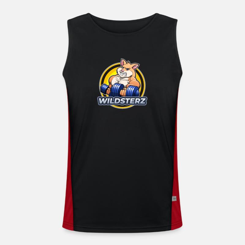 Wildsterz - Hamster Funktionelles Kontrast-Tank Top für Männer 