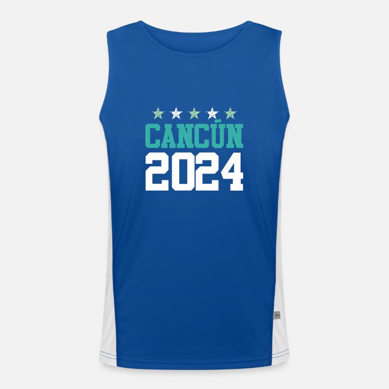 Cancun 2024 Mexico Men's Functional Contrast Tank Top 