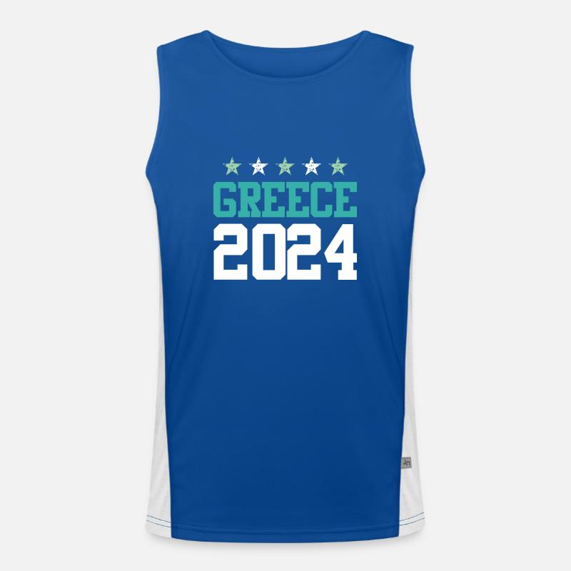 Circuits Grèce 2024 Débardeur respirant contrasté Homme 