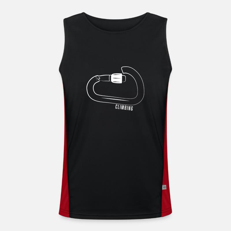 WEISSES KLETTERN Funktionelles Kontrast-Tank Top für Männer 