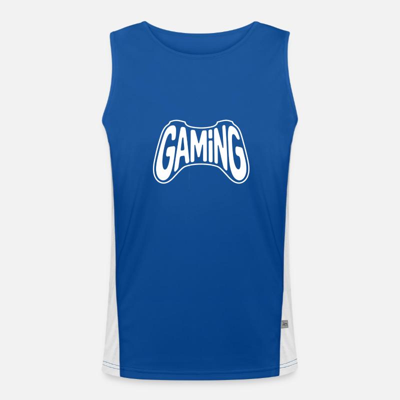 Gaming - Cooles Controller-Logo Funktionelles Kontrast-Tank Top für Männer 