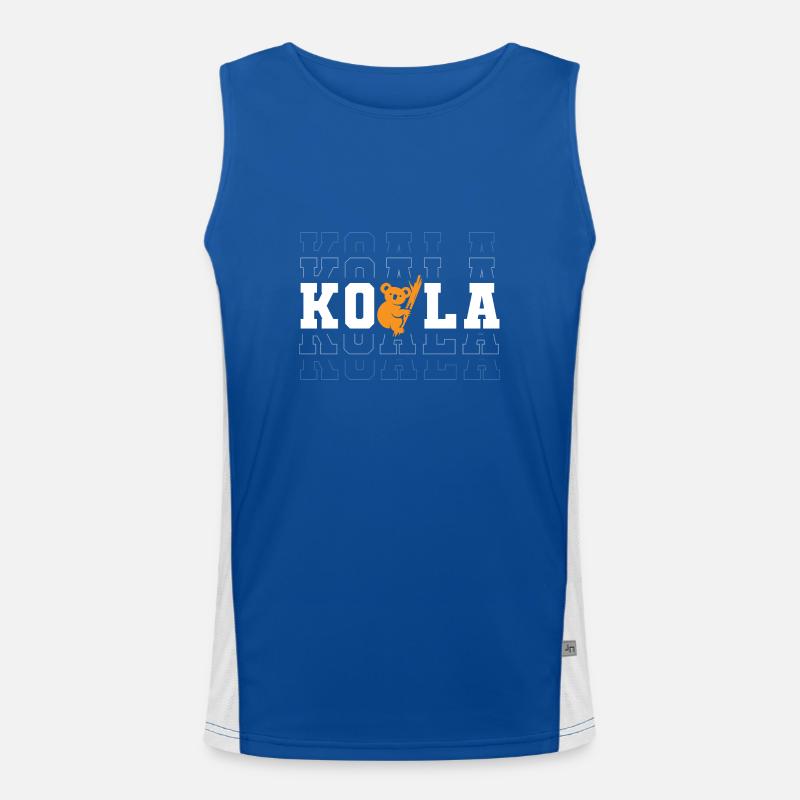 Koala Tier Bären Baum Funktionelles Kontrast-Tank Top für Männer 