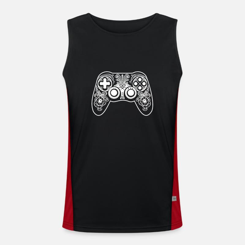 Controller Gaming Video Games Gamepad Men's Functional Contrast Tank Top 