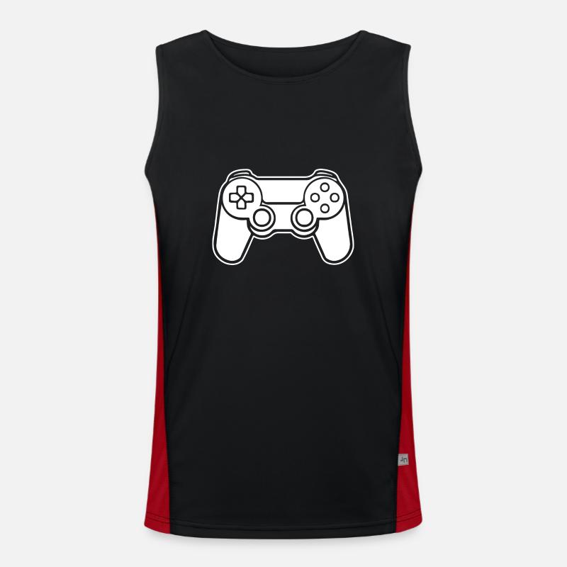 Controller Gaming Video Games Gamepad Men's Functional Contrast Tank Top 