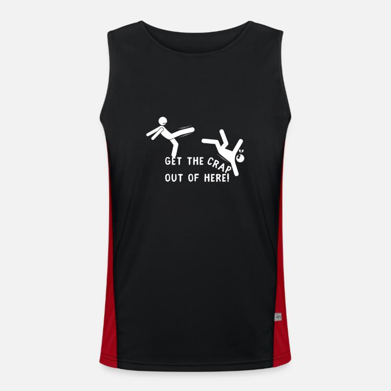 Holt den Mist hier raus Funktionelles Kontrast-Tank Top für Männer 