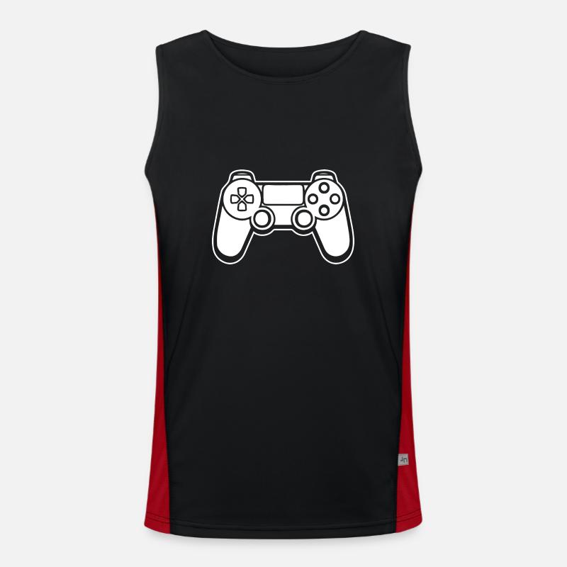 Controller Gaming Video Games Gamepad Men's Functional Contrast Tank Top 